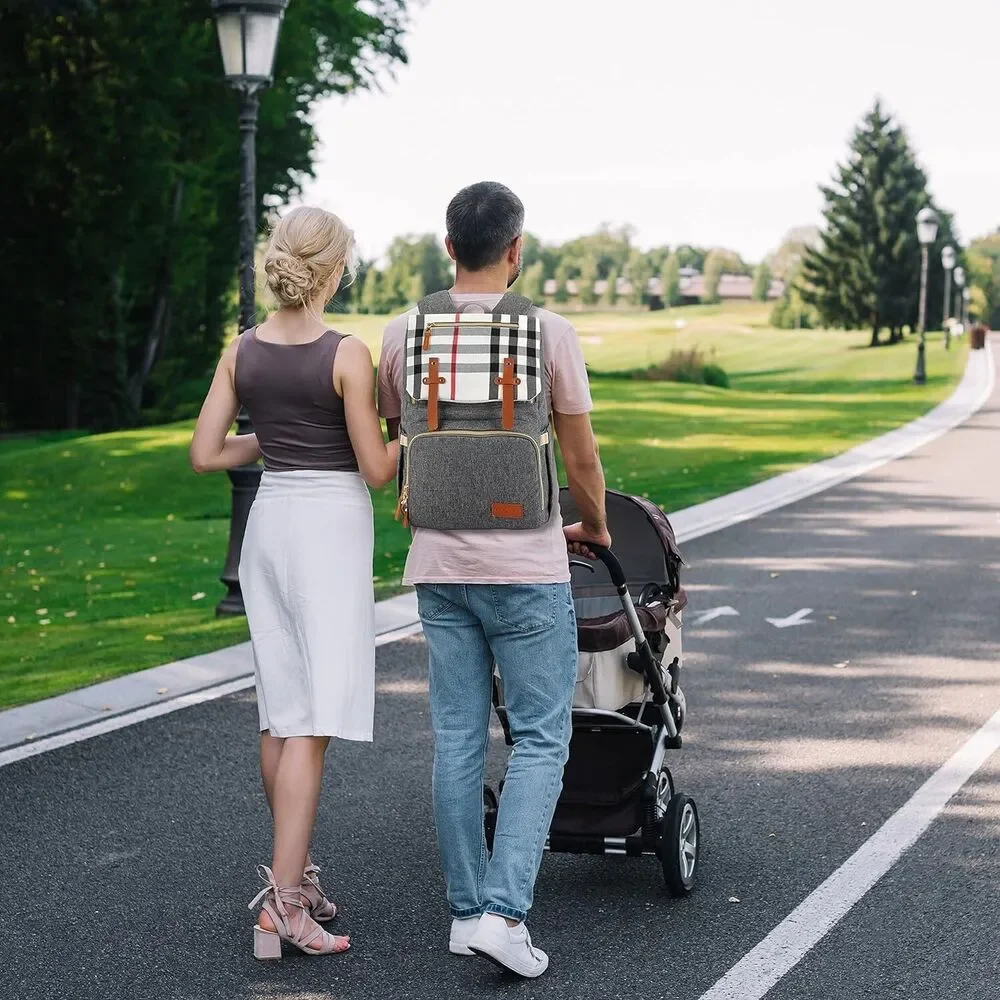 Diaper Bag Backpack, Large Capacity Multi-Function Waterproof Insulated Pockets